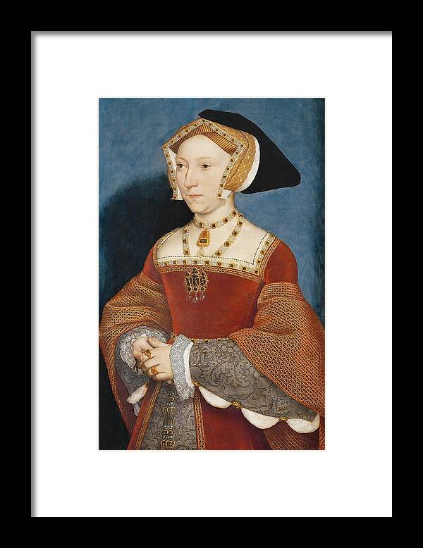 Art Framed Print featuring the painting Jane Seymour, Queen Of England #5 by Hans Holbein The Younger