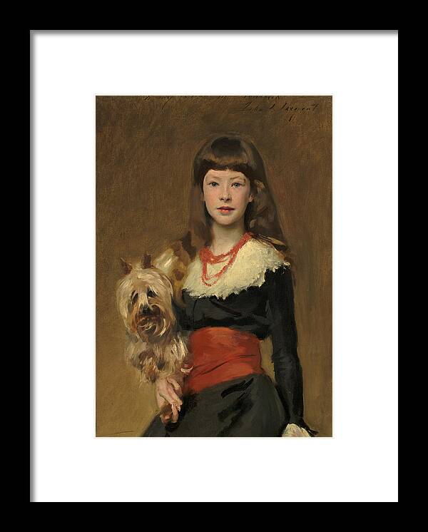 John Singer Sargent Framed Print featuring the painting Miss Beatrice Townsend by John Singer Sargent