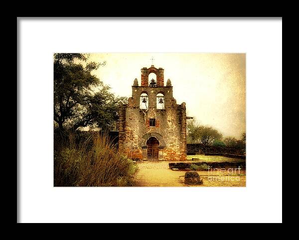 Missions Framed Print featuring the photograph Mission Espada #5 by Iris Greenwell