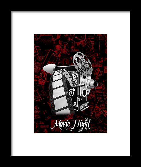 Movie Framed Print featuring the mixed media Movie Room Decor Collection #22 by Marvin Blaine
