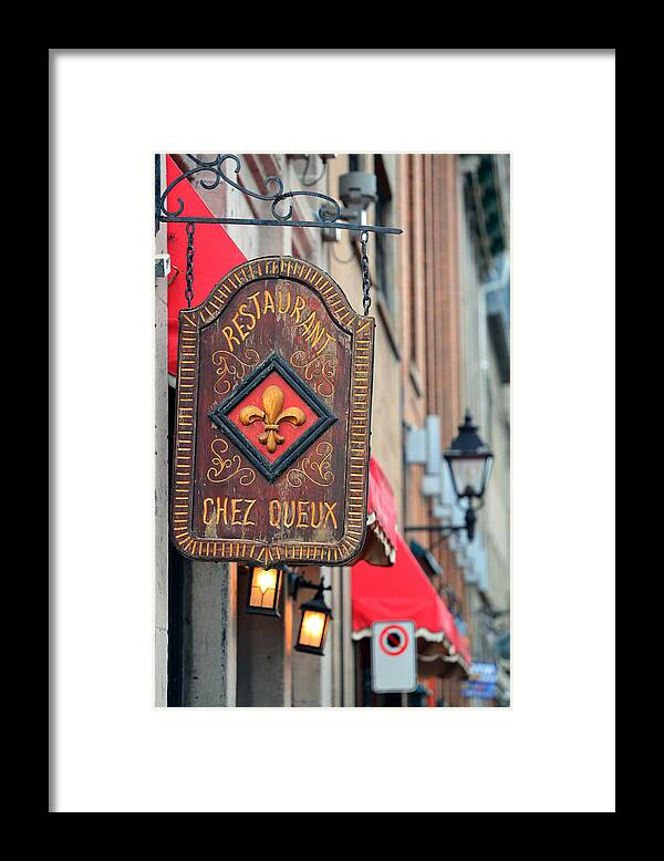 Montreal Framed Print featuring the photograph Old Montreal #5 by Songquan Deng