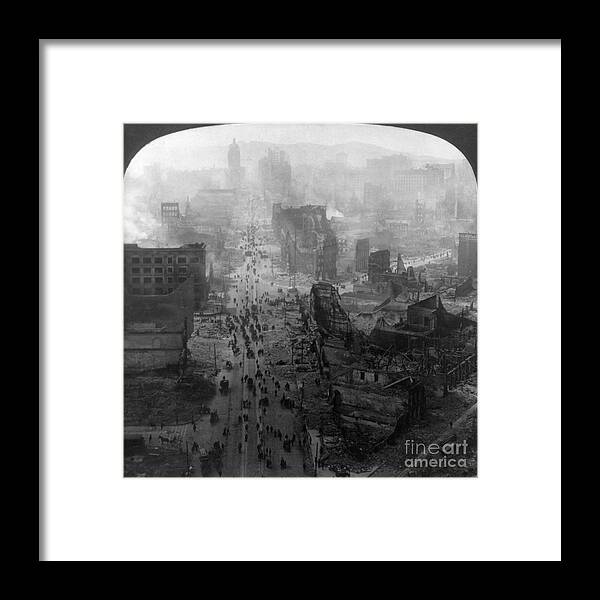 1906 Framed Print featuring the photograph San Francisco Earthquake #5 by Granger
