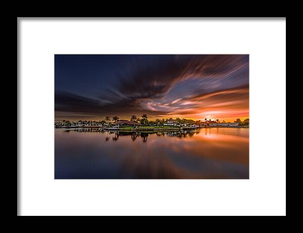 Naples Framed Print featuring the photograph Sunrise at Naples, Florida by Peter Lakomy