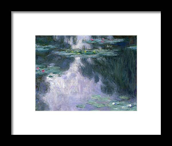 Nympheas Framed Print featuring the painting Waterlilies by Claude Monet