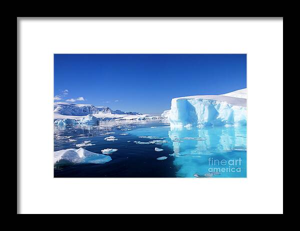 Landscapes Framed Print featuring the photograph Wilhelmina Bay Antarctica #5 by Lilach Weiss
