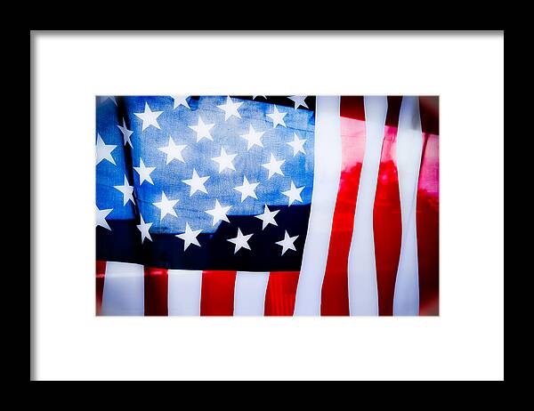 American Flag Framed Print featuring the photograph 50 Stars 13 Bars by Keith Sanders