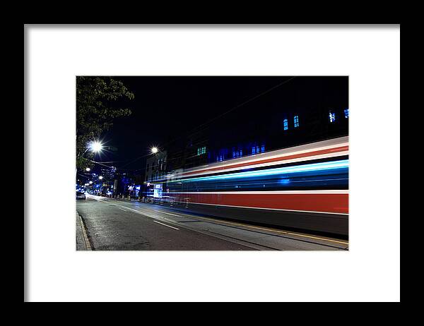 Colour Framed Print featuring the photograph 501 east 11pm II by Kreddible Trout