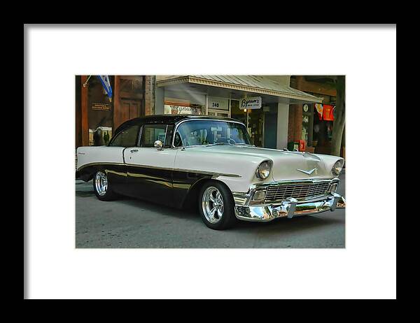 Victor Montgomery Framed Print featuring the photograph '56 Chevy Hot Rod #56 by Vic Montgomery