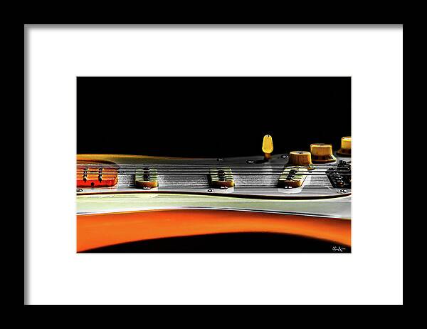 Abstract Framed Print featuring the photograph 57 Strat by Dean Arneson