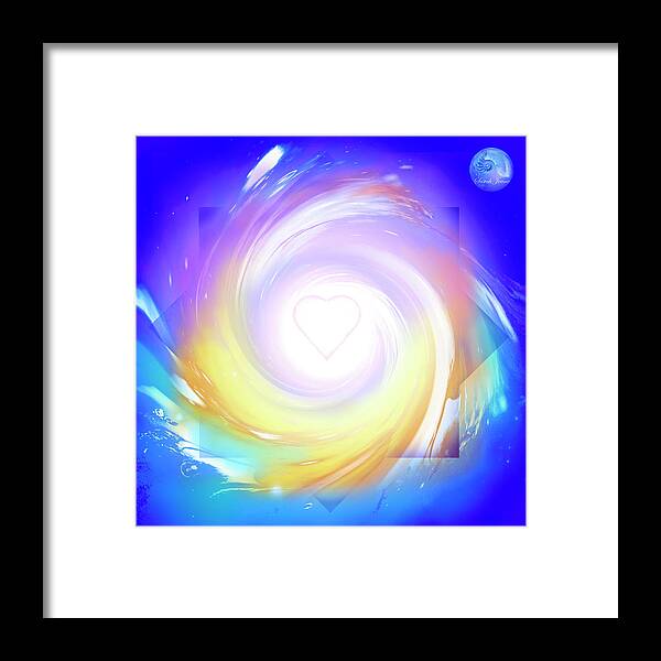 Awakening Framed Print featuring the mixed media 5D Activation Portal by Sibli Sarah Jeane