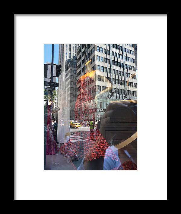 New York Framed Print featuring the photograph 5th Avenue by Valerie Ornstein