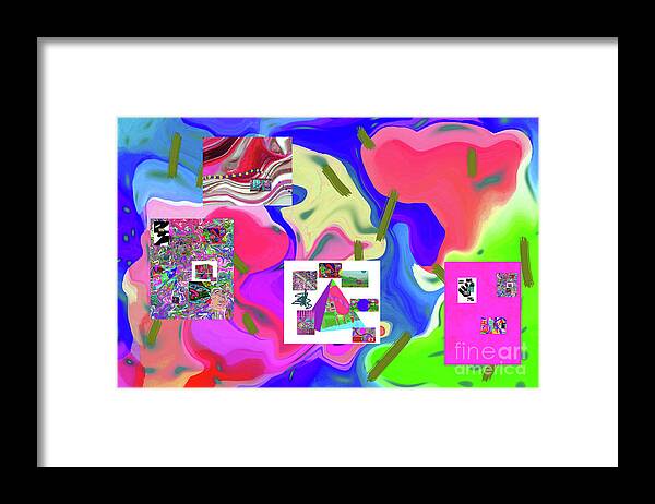 Walter Paul Bebirian Framed Print featuring the digital art 6-19-2015dabcdefghijklmnopqrtuvwxyzabcdefghij by Walter Paul Bebirian