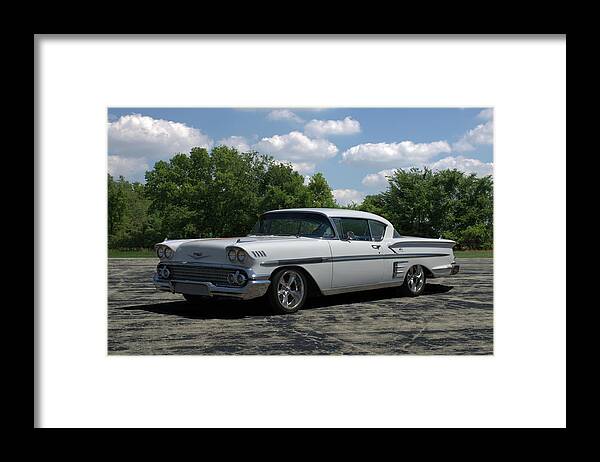 1958 Framed Print featuring the photograph 1958 Chevrolet Impala by Tim McCullough