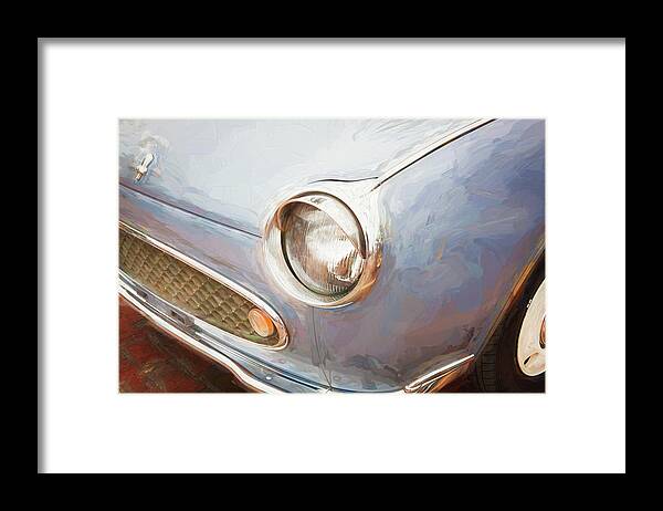 1991 Nissan Figaro Framed Print featuring the photograph 1991 Nissan Figaro #6 by Rich Franco