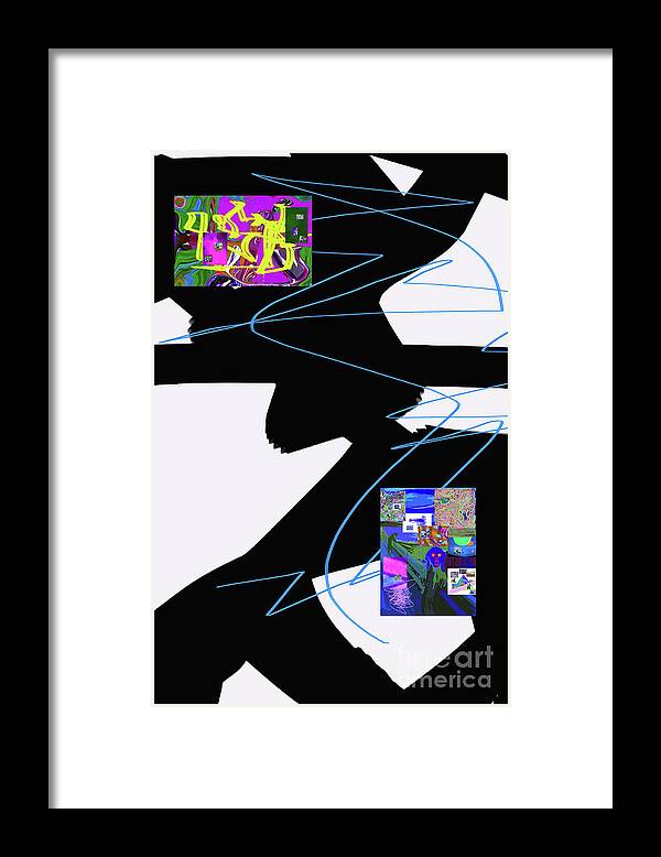 Walter Paul Bebirian Framed Print featuring the digital art 6-22-2015dabcdef by Walter Paul Bebirian
