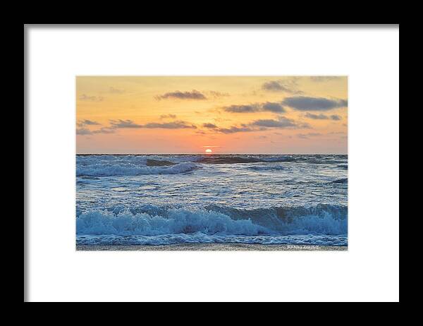 Sunrise Framed Print featuring the photograph 6/26 OBX Sunrise by Barbara Ann Bell