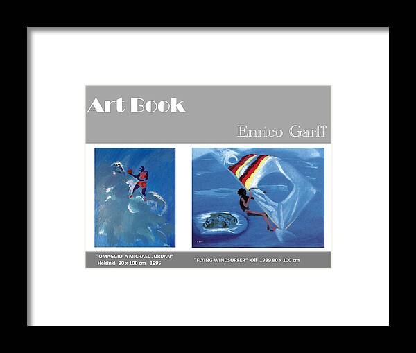 Basketball Framed Print featuring the painting Art Book by Enrico Garff