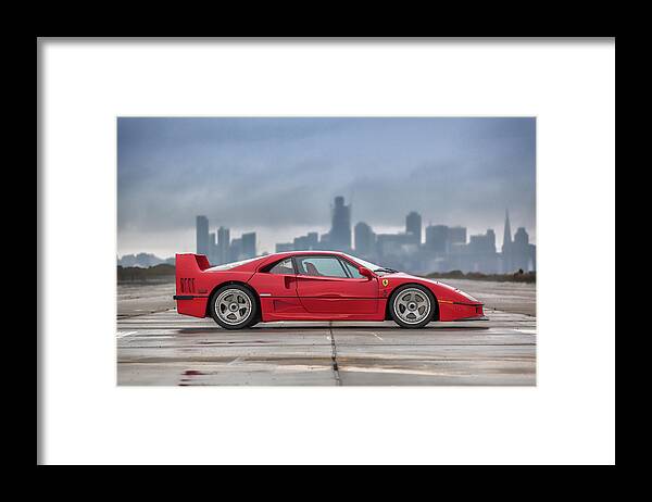 F12 Framed Print featuring the photograph #Ferrari #F40 #Print #6 by ItzKirb Photography