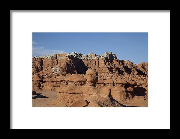 Red Rock Framed Print featuring the photograph Goblin Valley #6 by Mark Smith