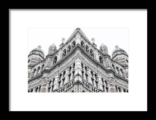 Abstract Framed Print featuring the photograph London building #8 by Tom Gowanlock