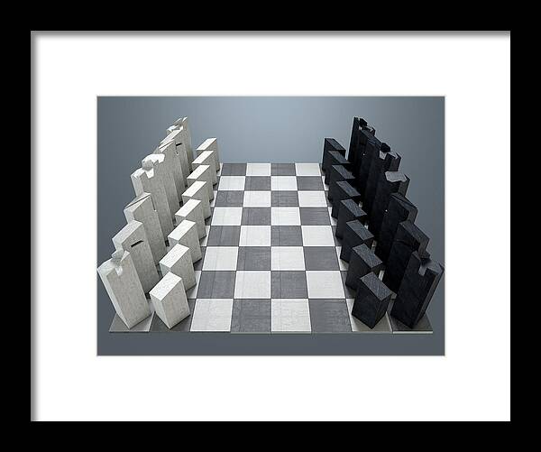 Chess Board Setup #2 Greeting Card by Allan Swart