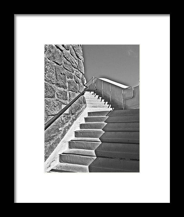 Black And White Framed Print featuring the photograph 60/40 by Brad Hodges