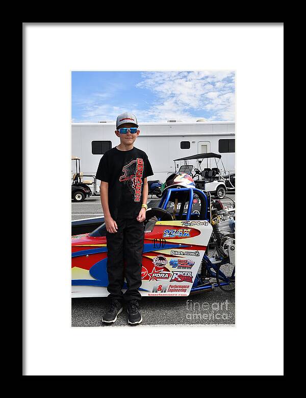 Drag Framed Print featuring the photograph Junior Drag Racing March 2017 #60 by Jack Norton