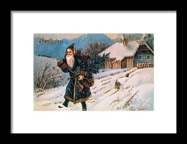 19th Century Framed Print featuring the photograph Christmas Card #7 by Granger