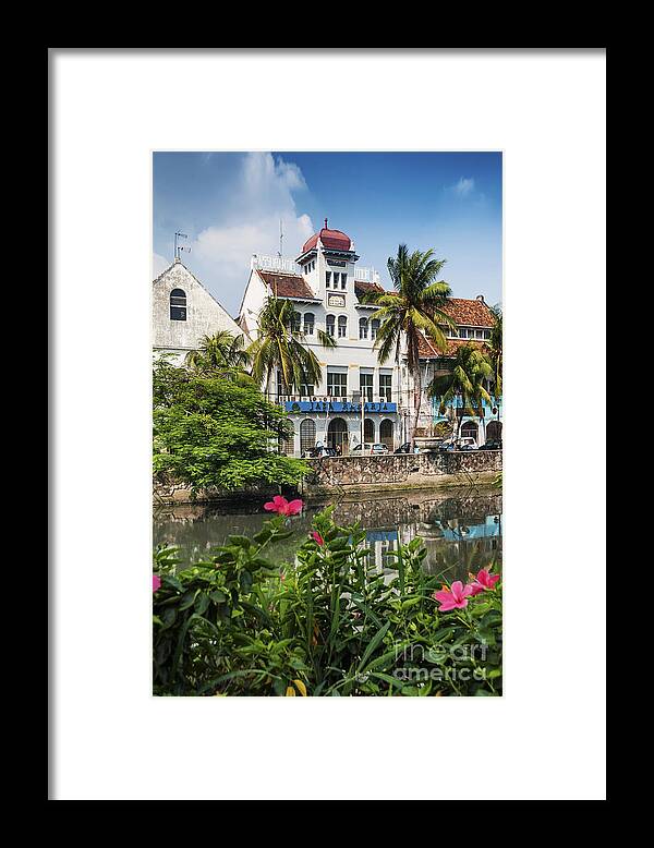 Architecture Framed Print featuring the photograph Dutch Colonial Buildings In Old Town Of Jakarta Indonesia #7 by JM Travel Photography