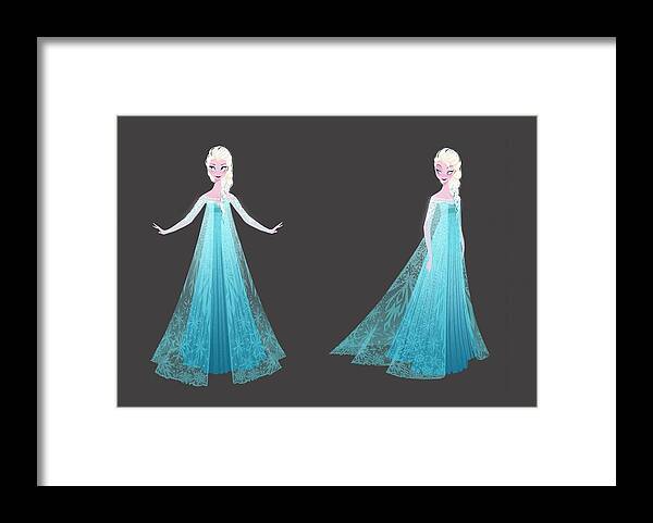 Frozen Framed Print featuring the digital art Frozen #7 by Super Lovely