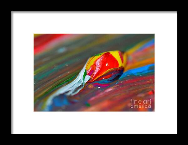 Colors Framed Print featuring the photograph Painting #7 by Sylvie Leandre