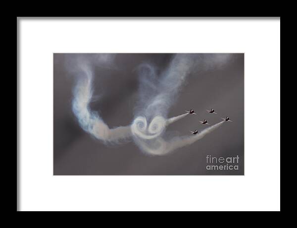 Patrouille Suisse Framed Print featuring the photograph Patrouille Suisse #1 by Ang El