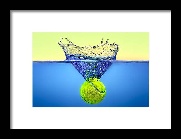 Activity Framed Print featuring the photograph Tennis Ball #7 by Peter Lakomy