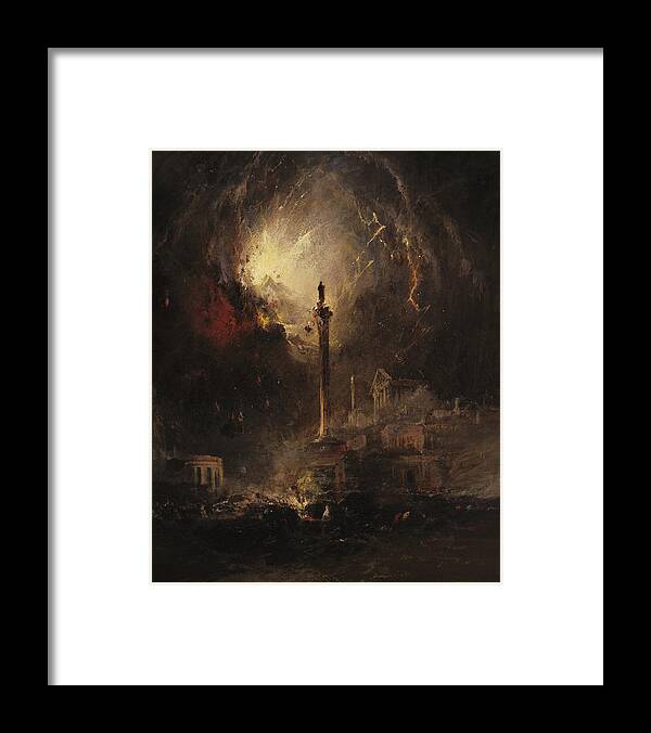James Hamilton (american Framed Print featuring the painting The Last Days of Pompeii by James Hamilton