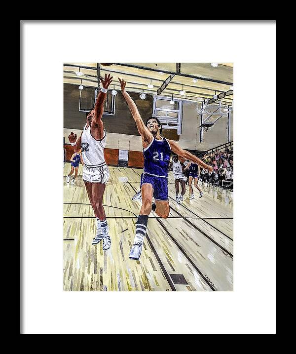 Semi-pro Framed Print featuring the painting 70's Layup by Kevin Daly