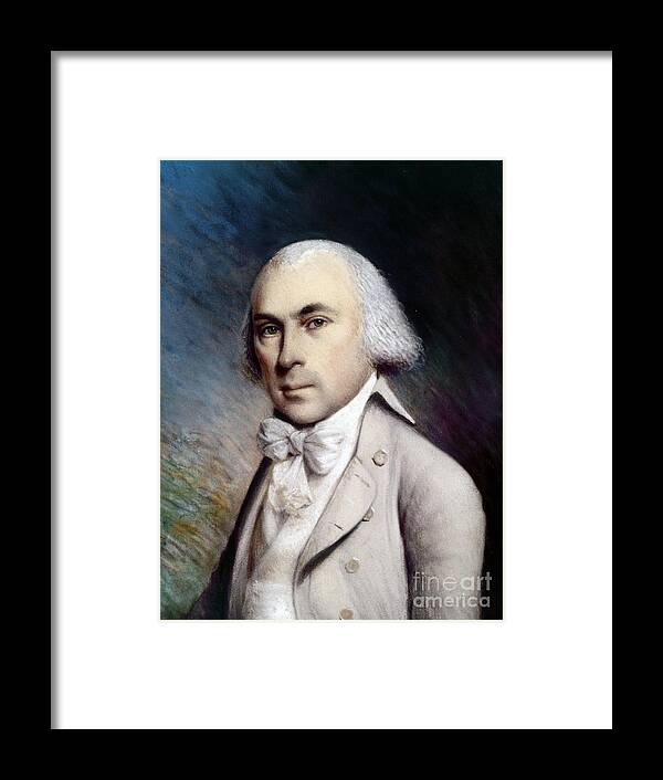 18th Century Framed Print featuring the photograph James Madison (1751-1836) #8 by Granger