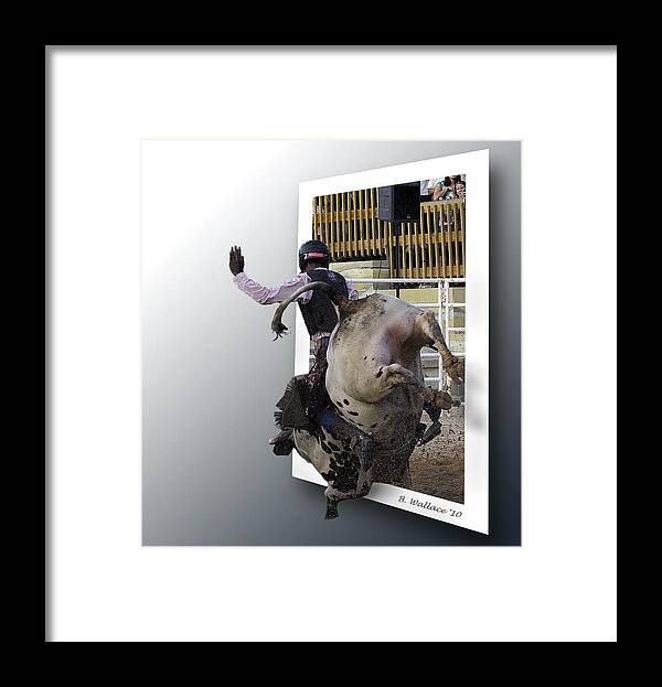 2d Framed Print featuring the photograph 8 Seconds by Brian Wallace