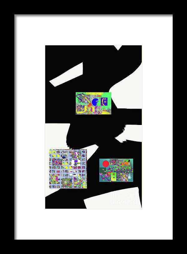 Walter Paul Bebirian Framed Print featuring the digital art 9-4-2015abcdefghijklmnopqrtuvwxy by Walter Paul Bebirian