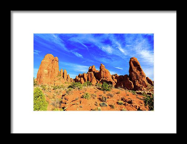 Arches National Park Framed Print featuring the photograph Arches National Park by Raul Rodriguez