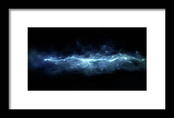 Nebula Framed Print featuring the digital art Nebula #9 by Super Lovely