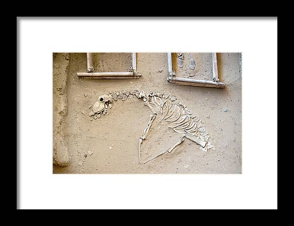 Chiclayo Framed Print featuring the digital art Sipan Replica of actual Tombs #9 by Carol Ailles