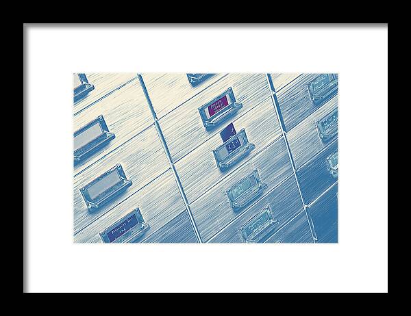 Cabinet Framed Print featuring the photograph 9 To 5 by Mike Eingle