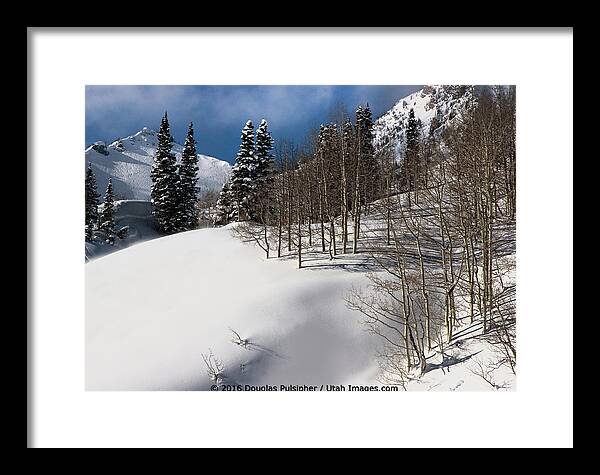 Alta Ski Resort Framed Print featuring the photograph Wasatch Mountains in Winter #9 by Douglas Pulsipher