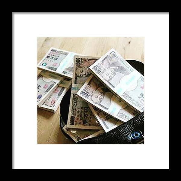 Bankroll Framed Print featuring the photograph Instagram Photo #901507854784 by Gamikin Youtuber
