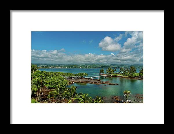 Christopher Holmes Photography Framed Print featuring the photograph A Beautiful Day Over Hilo Bay by Christopher Holmes