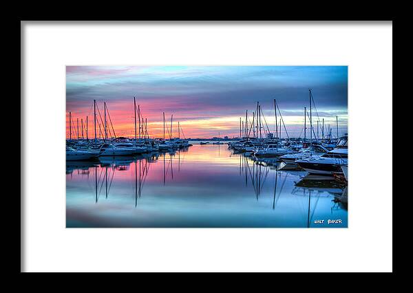 Charleston Framed Print featuring the photograph A Beautiful Ending by Walt Baker