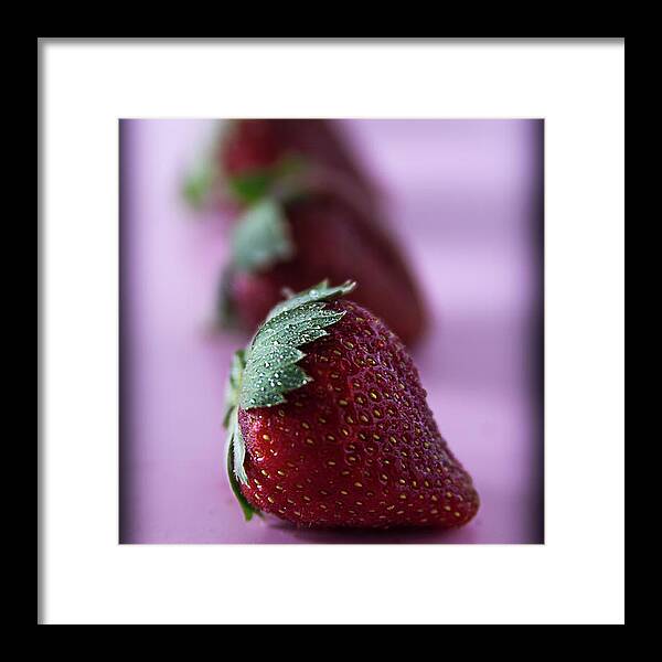 Leaf Framed Print featuring the photograph A Berry Delight by Deborah Klubertanz