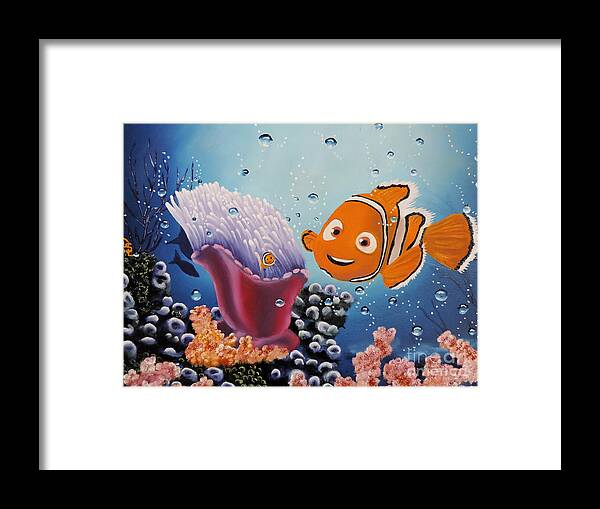 Nemo Framed Print featuring the painting A Birthday Wish by Dianna Lewis