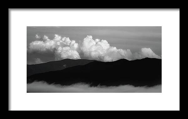 Smoky Mountains Framed Print featuring the photograph A Black And White Day by Mike Eingle