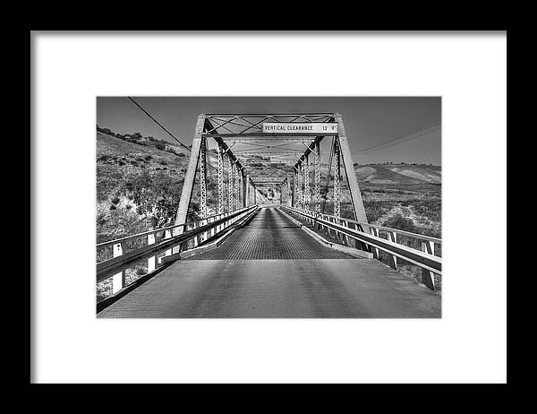 Bradley Framed Print featuring the photograph A Bridge In Bradley by Richard J Cassato